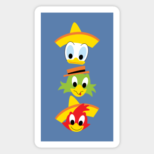 The Three Caballeros Magnet